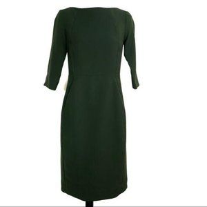 COS Sheath Dress Size 6 US Green Structured